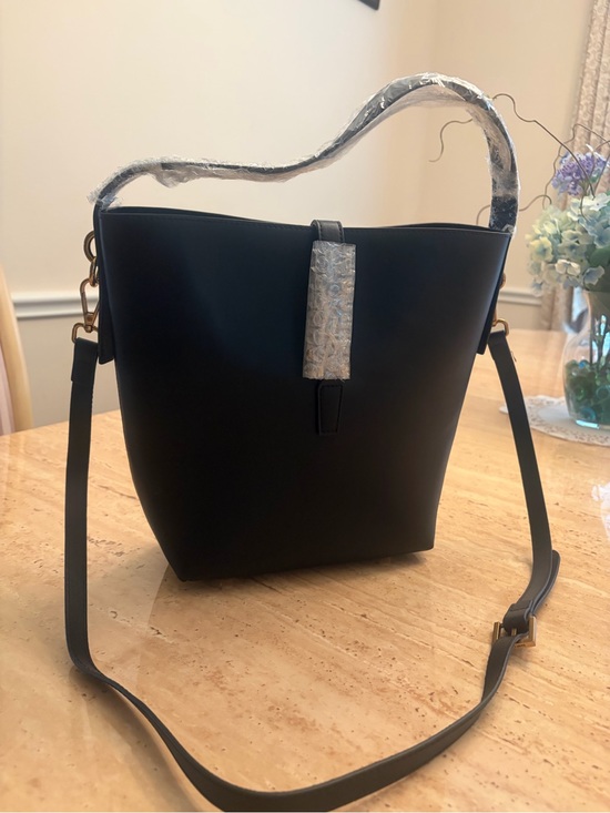 Handbags - Classic Black Bucket Crossbody Bag - Minimalist Women's Handbag. Gorgeous. NWOT.